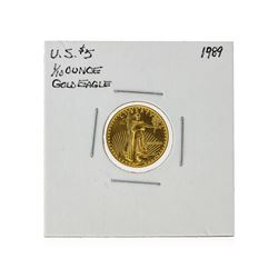 1989 $5 1/10 oz. American Eagle Gold Coin
