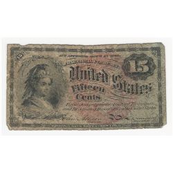 March 3, 1863 Fifteen Cent Fourth Issue Fractional Note