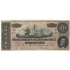 Image 1 : 1864 $20 The Confederate States of America Note
