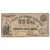 Image 1 : 1863 25 Cents The State of North Carolina Obsolete Note Low Serial