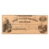 Image 1 : RARE 1862 Ten Cents Lawrenceville Pennsylvania Obsolete Note