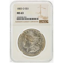 1883-O $1 Morgan Silver Dollar NGC Graded MS63