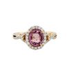 Image 2 : 14KT Rose Gold 1.84ct Spinel and Diamond Ring