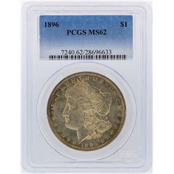 1896 $1 Morgan Silver Dollar PCGS Graded MS62