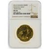 Image 1 : 2014 $200 Canada Howling Wolf Gold Coin NGC MS68