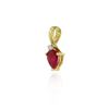 Image 4 : 10KT Yellow Gold 0.35ct Ruby and Diamond Pendant