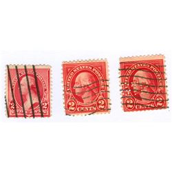 George Washington Postage Stamps Lot of 3