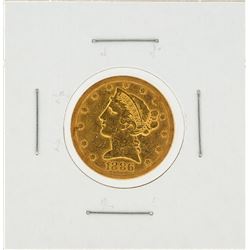 1886-S $5 Liberty Head Gold Coin
