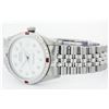 Image 9 : Mens Rolex Stainless Steel Diamond and Ruby Datejust Wristwatch
