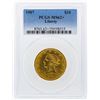 Image 1 : 1907 $10 Liberty Head Eagle Gold Coin PCGS MS62+