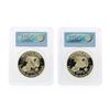 Image 2 : 1973-S & 1974-S $1 Silver Eisenhower Ike Dollar Coins PCGS PR69DCAM