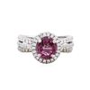 Image 2 : 18KT White Gold 1.77ct Spinel and Diamond Ring