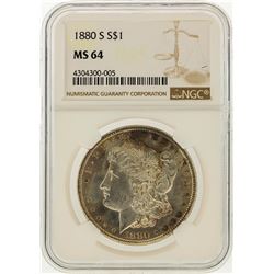 1880-S $1 Morgan Silver Dollar NGC Graded MS64
