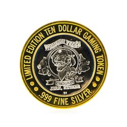 Whiskey Petes $10 Casino Gaming Token .999 Silver Limited Edition