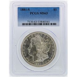 1881-S $1 Morgan Silver Dollar PCGS Graded MS63