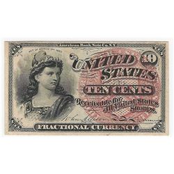 March 3, 1863 Ten Cent Fourth Issue Fractional Note