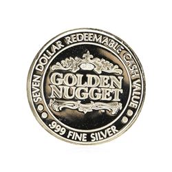 Golden Nugget $7 Casino Gaming Token .999 Silver Limited Edition
