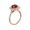 Image 3 : 14KT Rose Gold 2.03ct Ruby and Diamond Ring