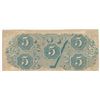 Image 2 : 1863 $5 The Confederate States of America Note