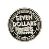 Image 2 : Harrahs Casino Hotel $7 Casino Gaming Token .999 Silver Limited Edition