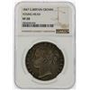 Image 1 : 1847 Great Britain Crown Young Head Coin NGC VF20