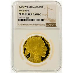 2006-W $50 Buffalo Gold Coin NGC Graded PF70 Ultra Cameo