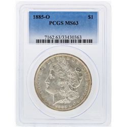1885-O $1 Morgan Silver Dollar PCGS Graded MS63