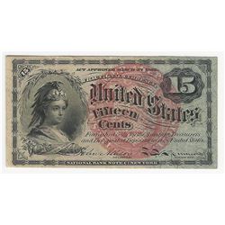March 3, 1863 Fifteen Cent Fourth Issue Fractional Note