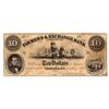 Image 1 : 1853 $10 The Farmers & Exchange Bank Obsolete Note