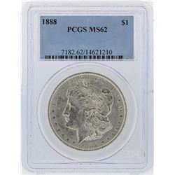 1888 $1 Morgan Silver Dollar PCGS Graded MS62