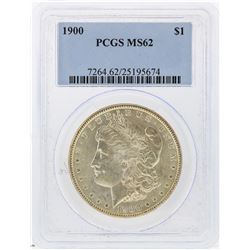 1900 $1 Morgan Silver Dollar PCGS Graded MS62