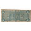 Image 2 : 1864 $5 Confederate States of America Note