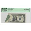 Image 1 : 1935E $1 Silver Certificate Printed Foldover ERROR PCGS 63PPQ