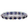 Image 2 : 14KT White Gold 13.85ctw Sapphire and Diamond Bracelet