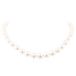 14KT White Gold 10mm-12.5mm South Sea Cultured Pearl Necklace