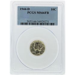 1944-D Mercury Dime PCGS Graded MS66FB