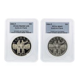 2004-P $1 Silver Lewis & Clark PCGS Graded Coin Set