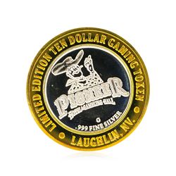 Pioneer Hotel & Gambling Hall Laughlin $10 Casino Gaming Token .999 Silver Limit