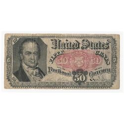 1875 Fifty Cents Fractional Currency Note