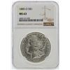 Image 1 : 1885-O $1 Morgan Silver Dollar NGC Graded MS63