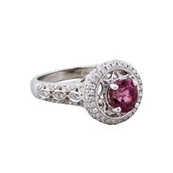 18KT White Gold 1.69ct Spinel and Diamond Ring
