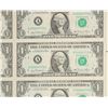 Image 2 : Rare 1981 $1 Uncut Sheet with Mismatch Serial Error