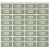 Image 4 : Rare 1981 $1 Uncut Sheet with Mismatch Serial Error
