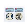 Image 1 : Set of 2012-S $1 American Silver Eagles PCGS PR69DCAM & PR69 Reverse Proof Coins