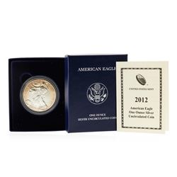 2012-W West Point Burnished American Silver Eagle Coin