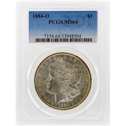1884-O $1 Morgan Silver Dollar PCGS Graded MS64