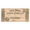 Image 1 : 1861 $2 The State of North Carolina Confederate Currency Note