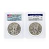 Image 1 : Set of (2) 2013 $1 American Silver Eagle Coins PCGS MS70