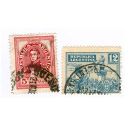 Argentina Postage Stamps Lot of 2