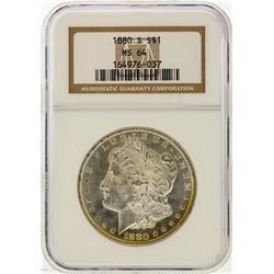 1880-S $1 Morgan Silver Dollar NGC Graded MS64